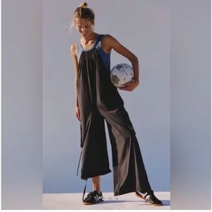 4255.FREE PEOPLE Pathfinder One piece Jumpsuit in Skyline/Black Combo SzXS  $148
